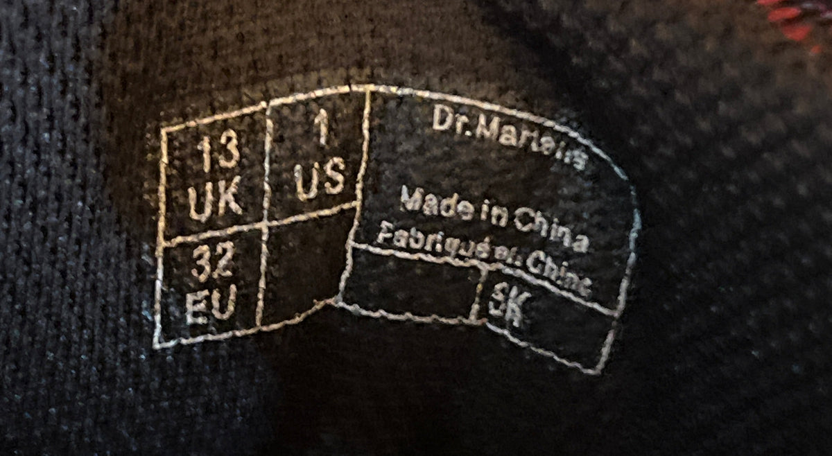 Dr. Marten Discontinued Knit Rigal 8-Eye Boots