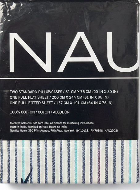Náutica Bedsheet Set - 4pc Full Size