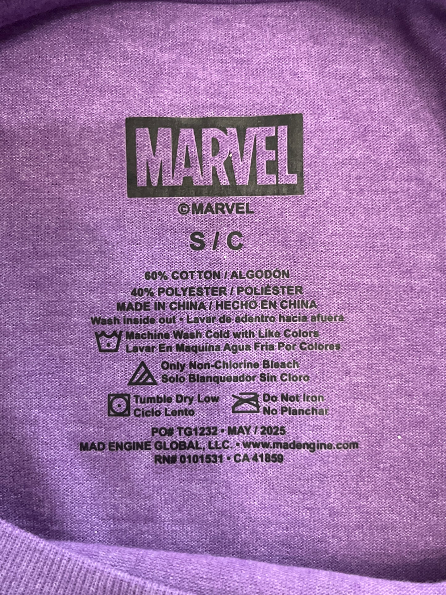 Marvel Girls Ghost-Spider Classic Sparkle Gwen Tee