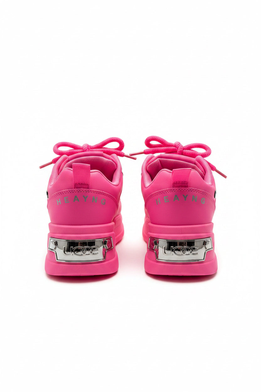 Pink Metal Party Sneakers