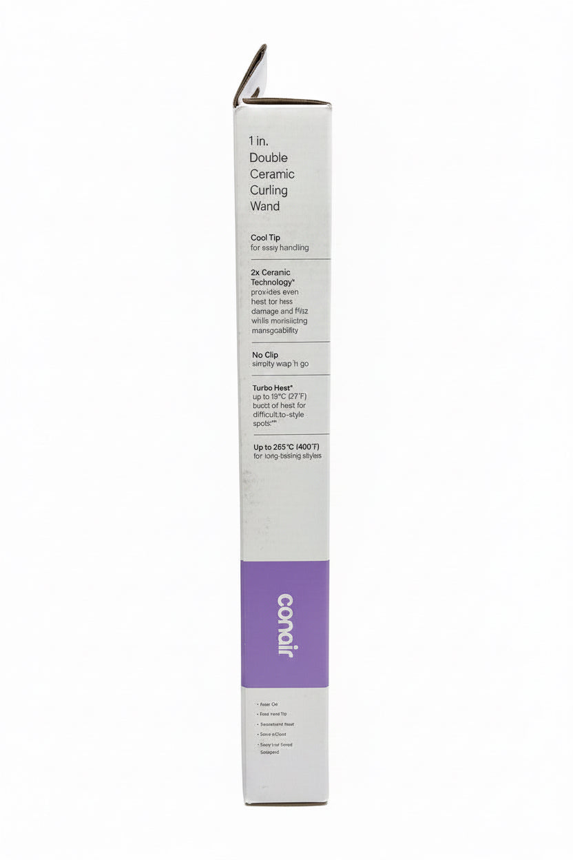Conair 1" Double Ceramic Clipless Curling Wand