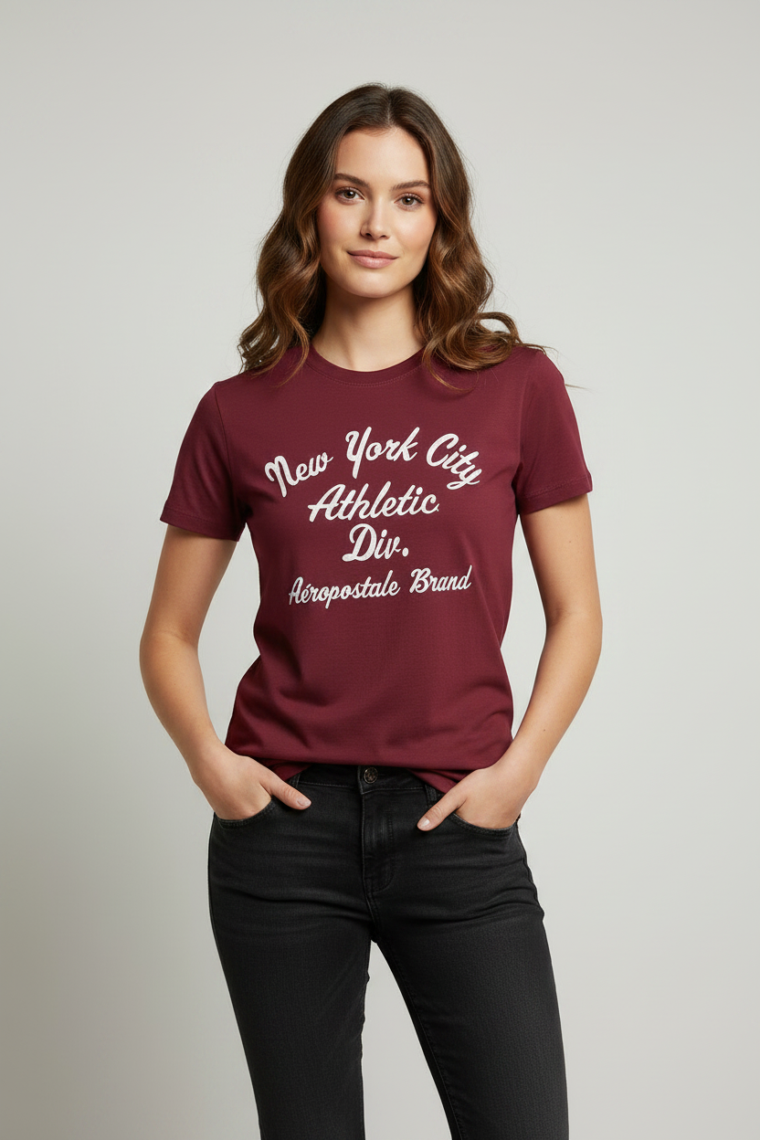 Burgundy bluenotes shirt