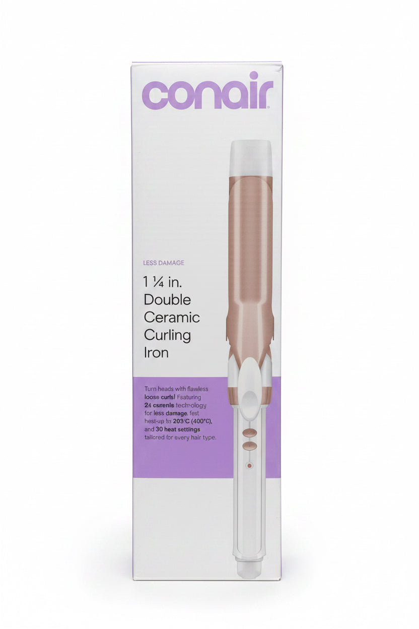 Conair 1-1/4" Double Ceramic Curling Iron