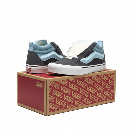 VANS Knu Skool Utility Navy Blue Suede Skateboarder Shoes