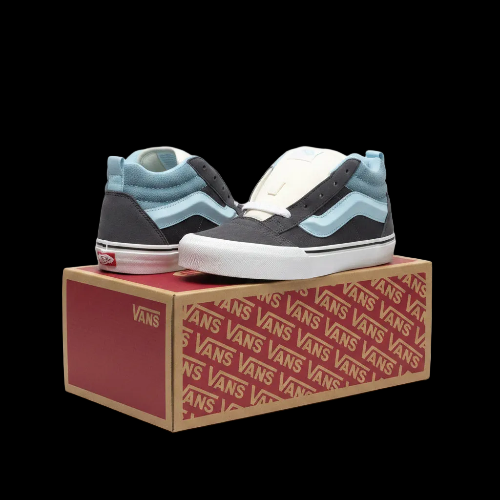 VANS Knu Skool Utility Mono Navy Blue Suede Skateboarder Shoes Size 7 JR. Grunge