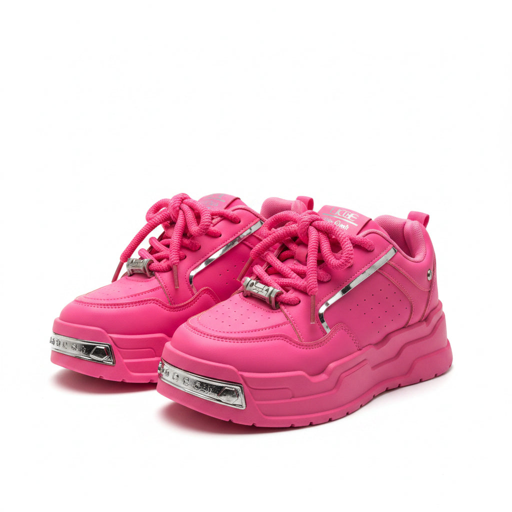 Pink Punk Chunky Platform Party Sneaker