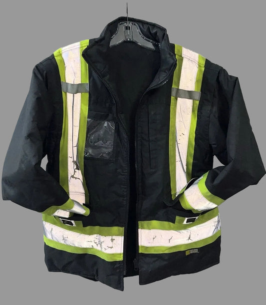 Workwear High Visibility 7-in-1 Reversible Safety Jacket