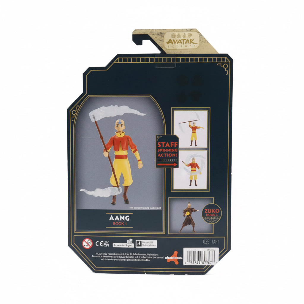 Jazwares Avatar: The Last Airbender Aang (Book One) Action Figure Missing Staff
