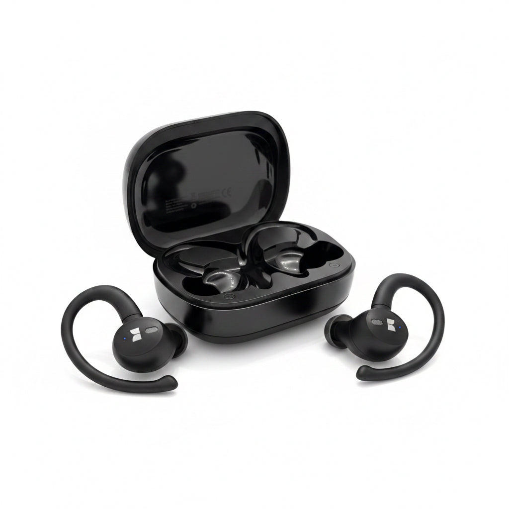 Monster N-Lite 216 Wireless Ear hook Headphones Bluetooth Calls Sports Water Res