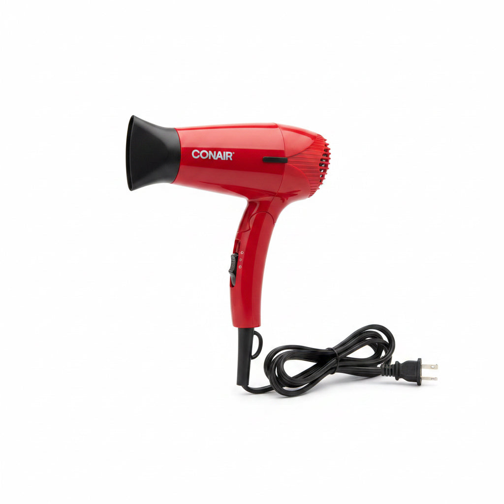 Conair Foldable Travel Hair Dryer (Red)Packable Compact Accessories