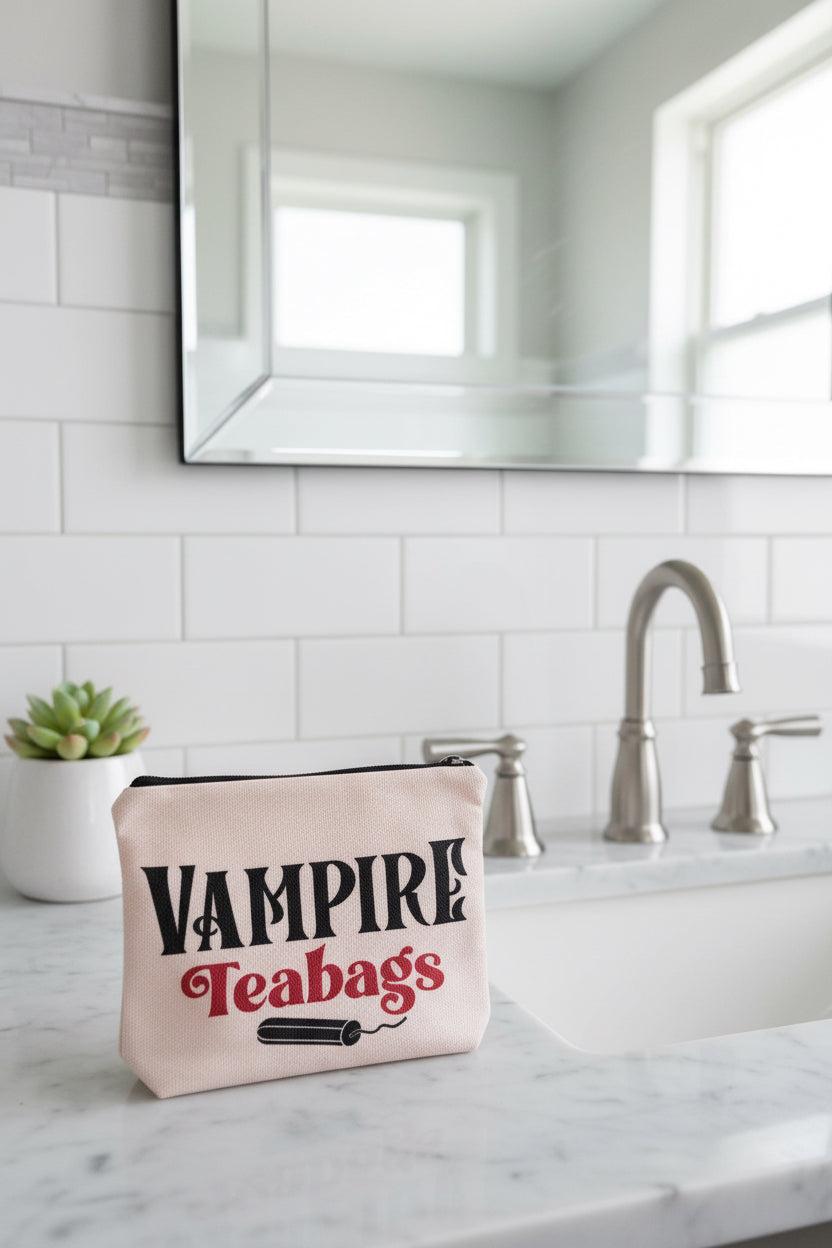 Zippered Vampire Teabags for small accessories