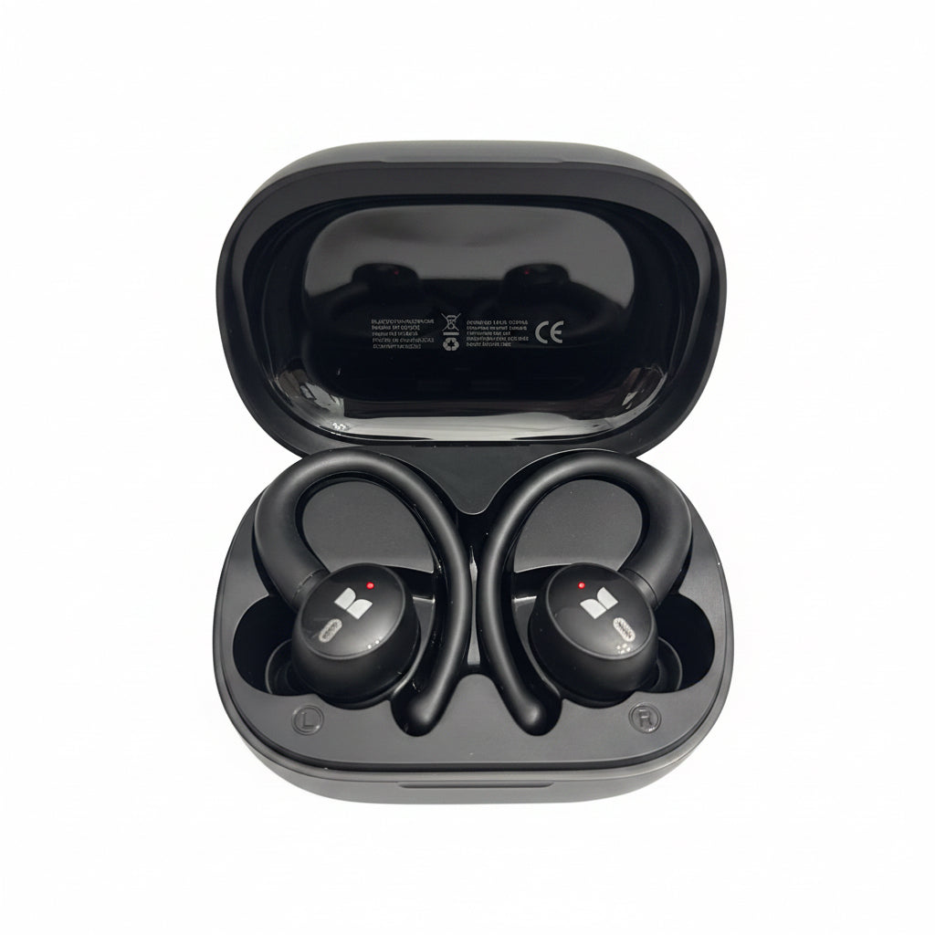 Monster N-Lite 216 Wireless Ear hook Headphones Bluetooth Calls Sports Water Res