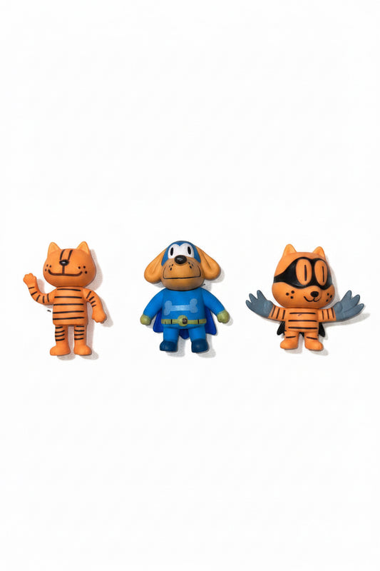 3D Dog Man Erasers