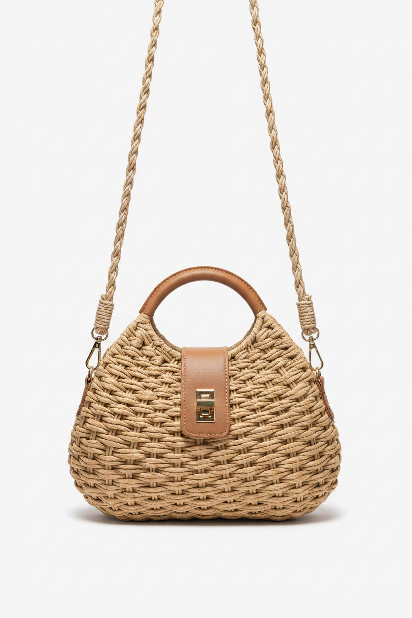 Woven Clutch Bag Cross Body Purse