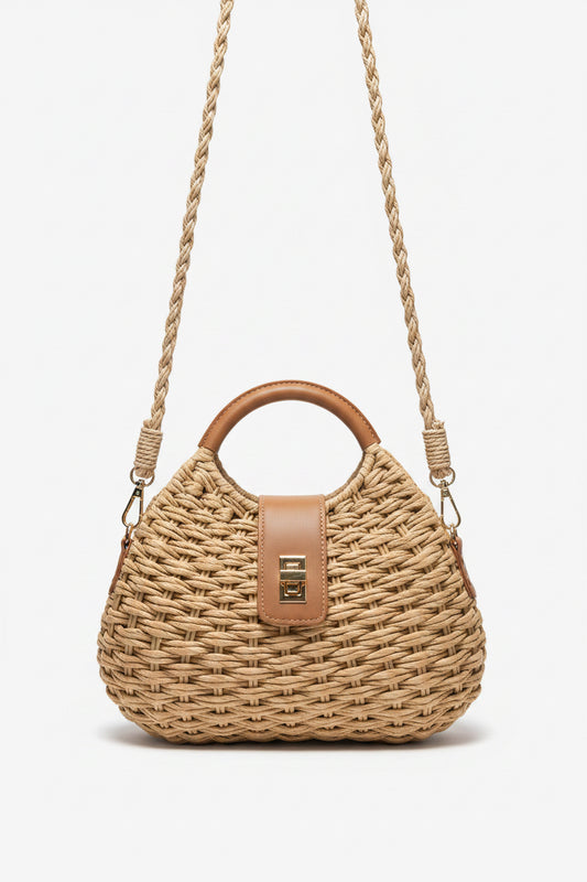 Woven Clutch Bag Cross Body Purse