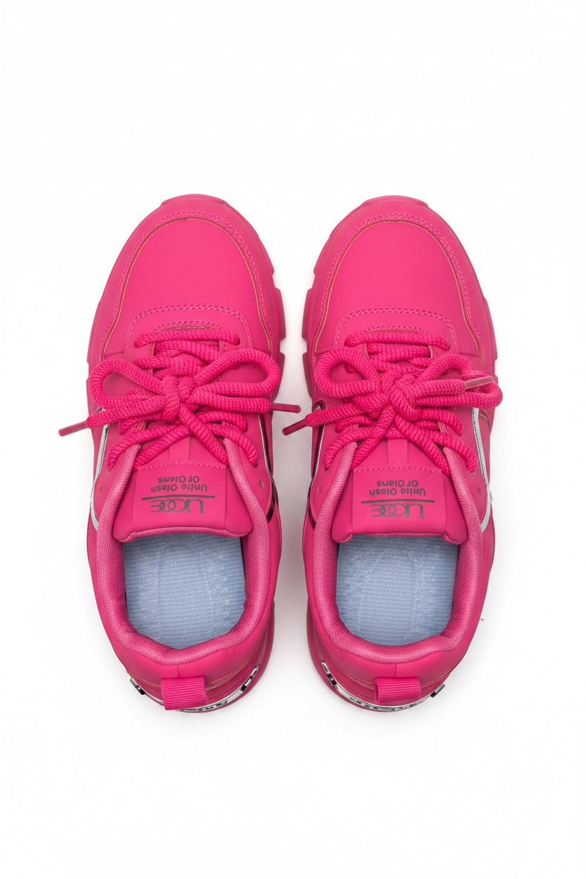 Pink Punk Chunky Platform Party Sneaker