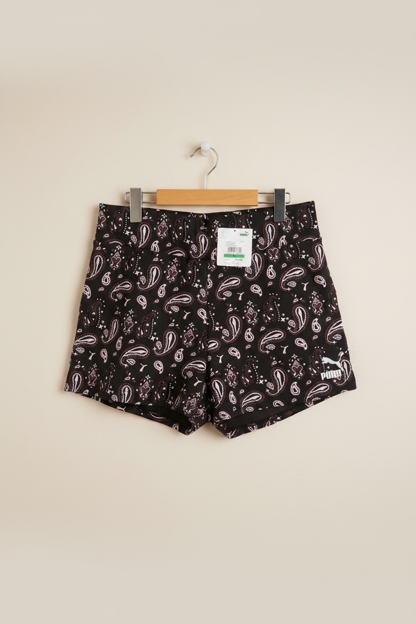 Black puma shorts