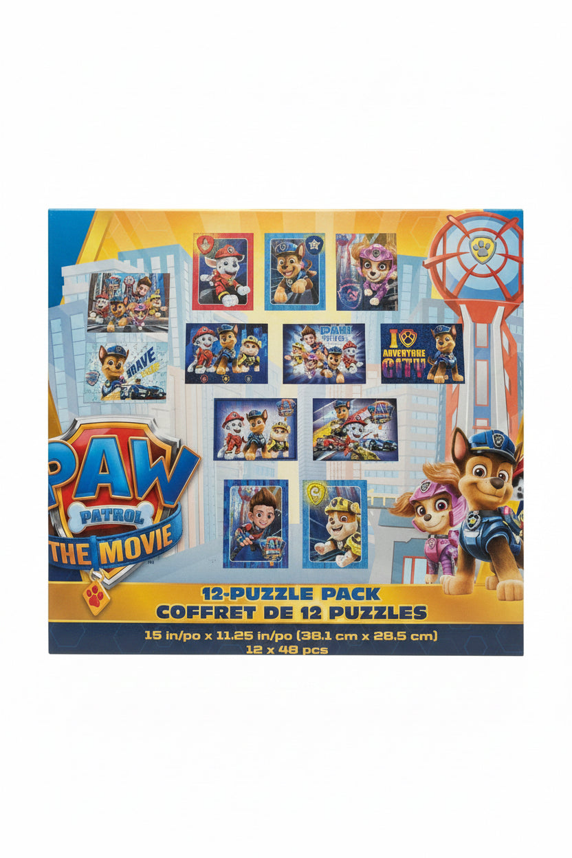 Paw Patrol 12 puzzle pack