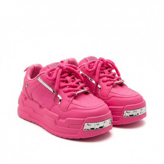 Pink Metal Party Sneakers