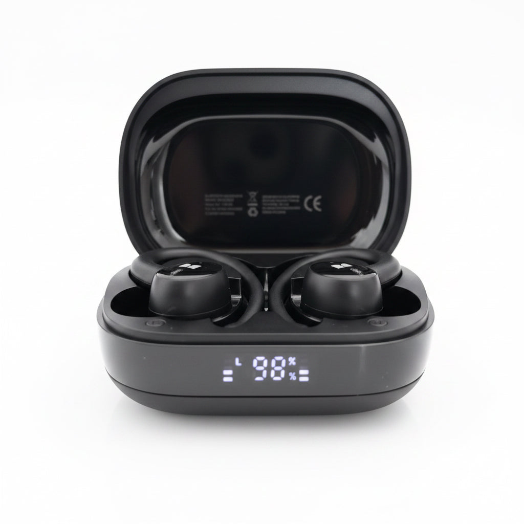 Monster N-Lite 216 Wireless Ear hook Headphones Bluetooth Calls Sports Water Res