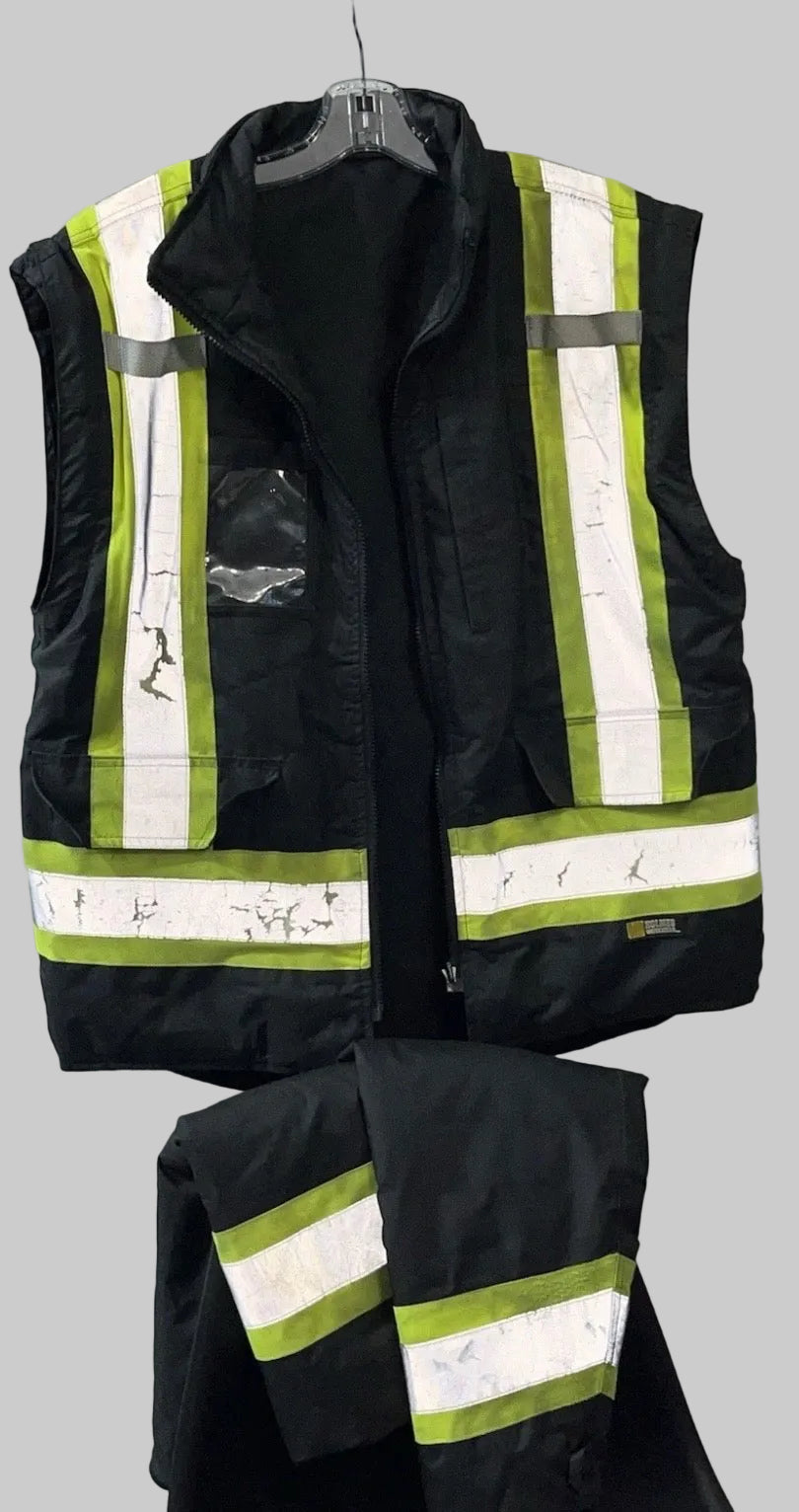 Workwear High Visibility 7-in-1 Reversible Safety Jacket