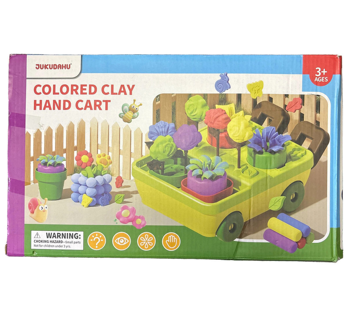 Coloured Clay Hand Cart Activity Set