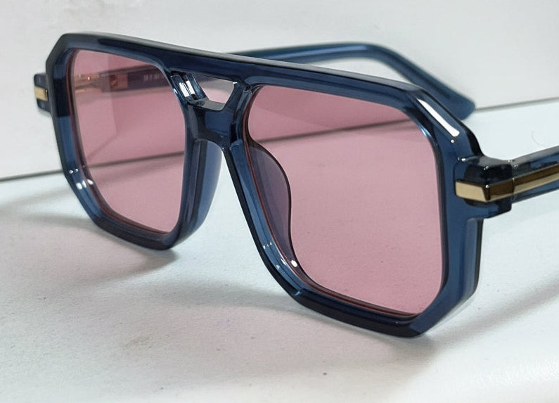 Feisedy Flat Aviator Sunglasses