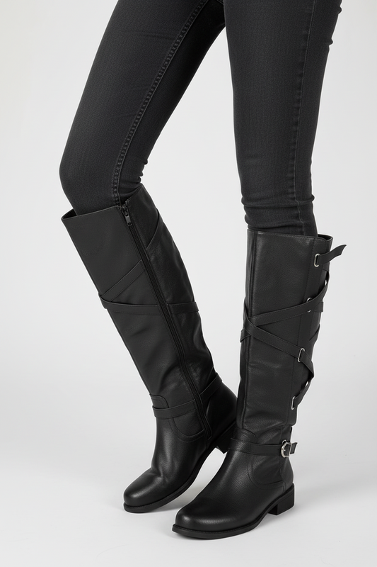 GLOBALWIN Women's Quilted Knee Boots
