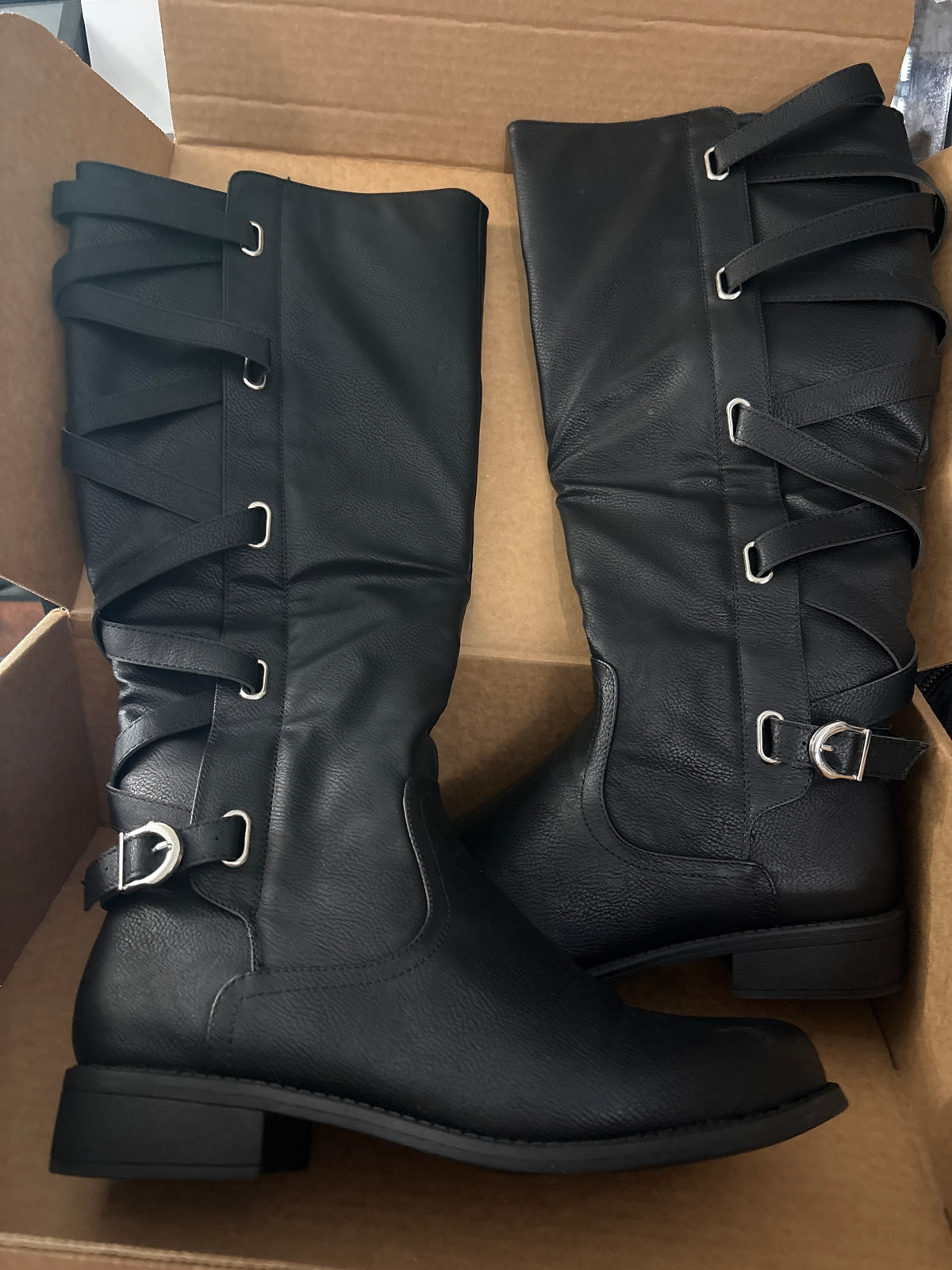 GLOBALWIN Women's Quilted Knee Boots