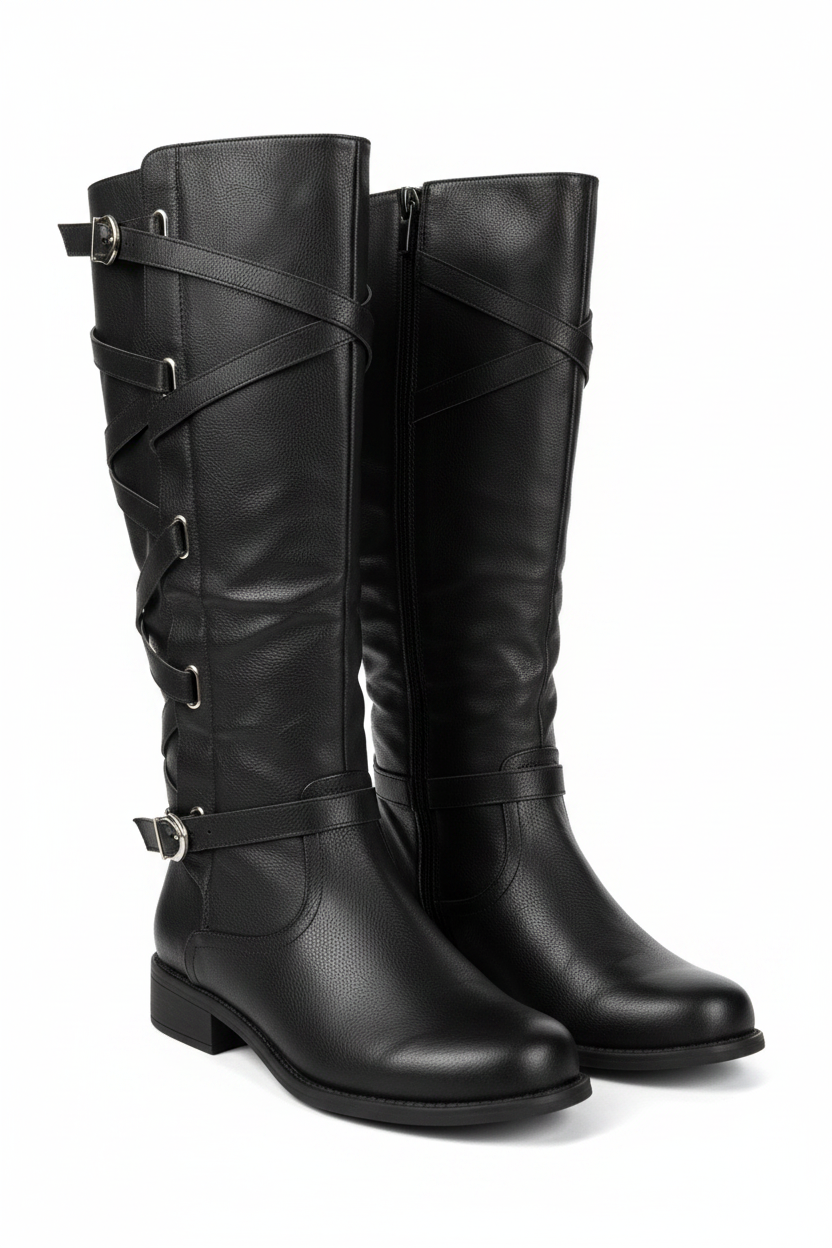 GLOBALWIN Women's Quilted Knee Boots