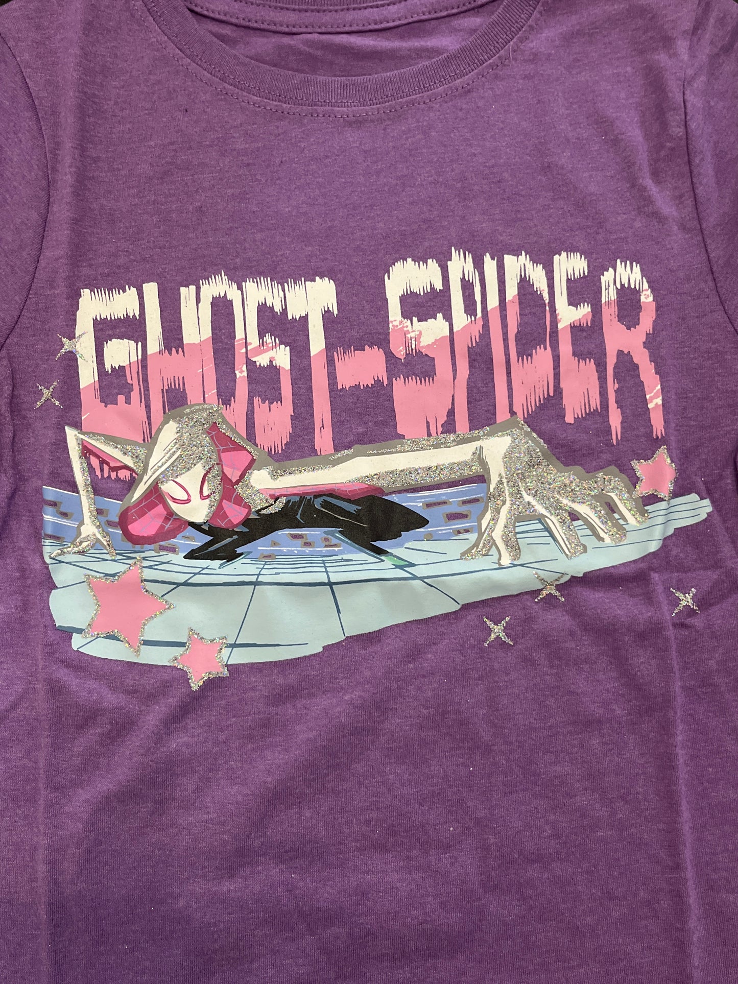 Marvel Girls Ghost-Spider Classic Sparkle Gwen Tee