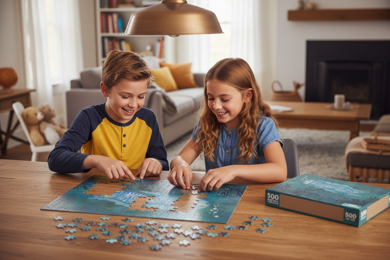 Big Blue Fish 500 Piece Puzzle