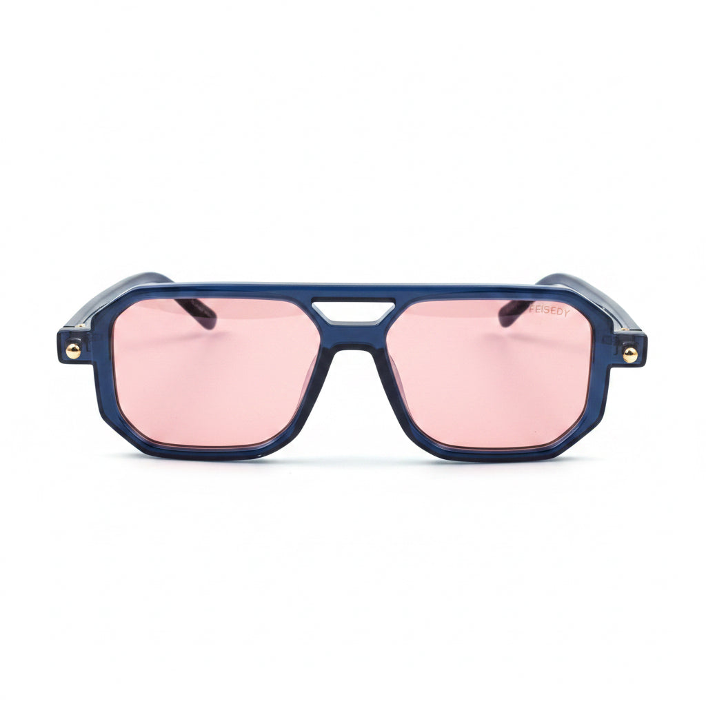 Feisedy Flat Aviator Sunglasses