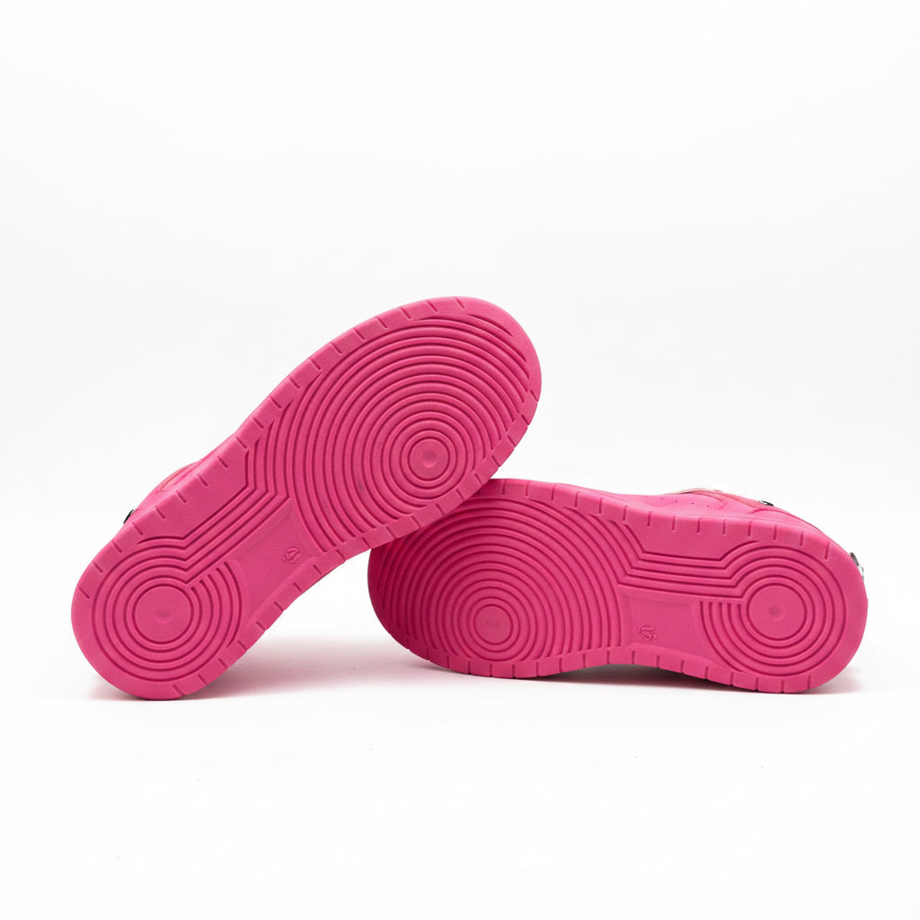Pink Metal Party Sneakers