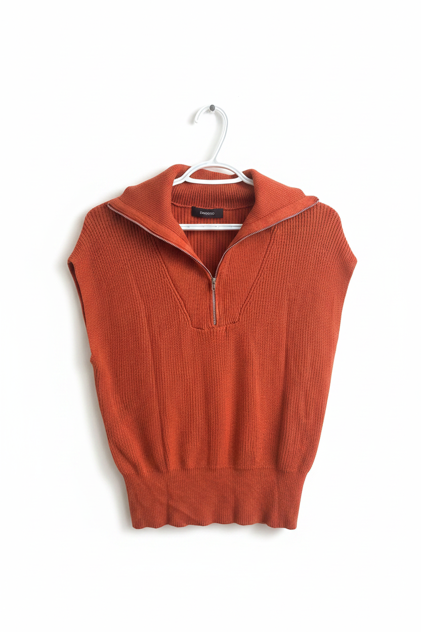 Rustic Orange Knit Tank
