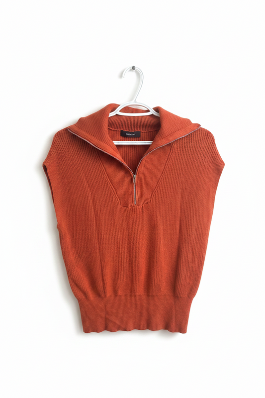 Rustic Orange Knit Tank