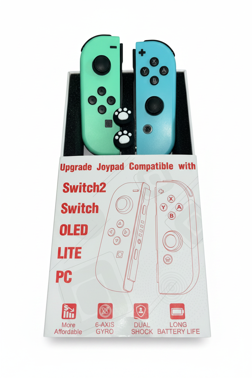 Wireless Controllers Compatible with Nintendo Switch - Upgraded Joypad