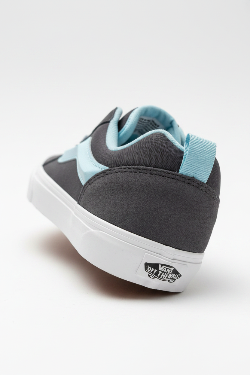 VANS Knu Skool Utility Mono Navy Blue Suede Skateboarder Shoes Size 7 JR. Grunge