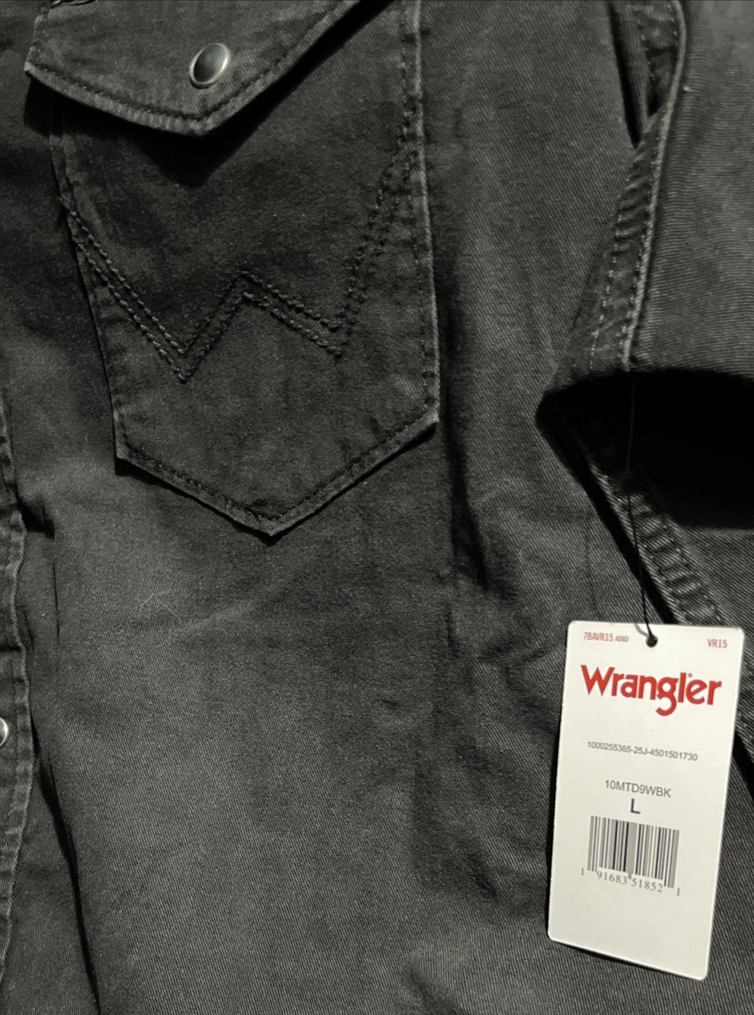 Wrangler Western Denim Snap Shirt