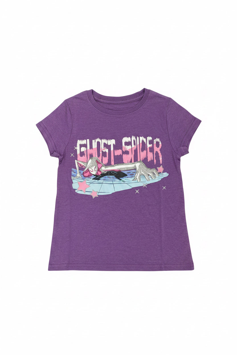 Marvel Girls Ghost-Spider Classic Sparkle Gwen Tee