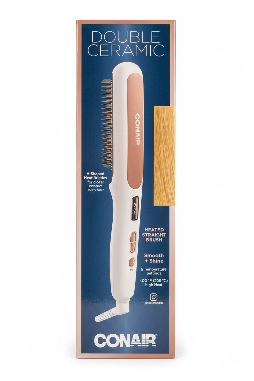 Conair Double Ceramic Straightening Brush