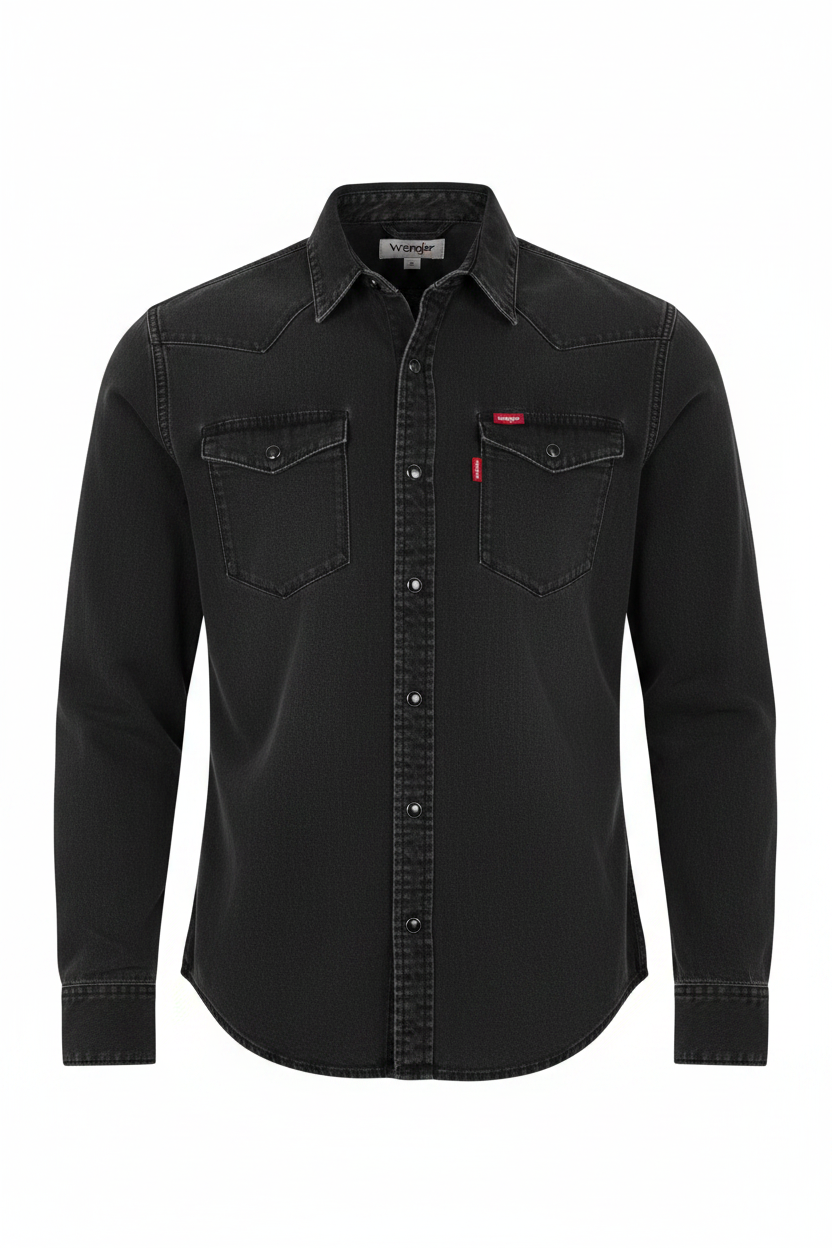 Wrangler Western Denim Snap Shirt