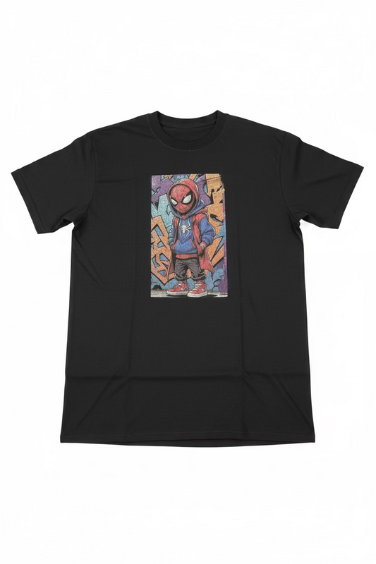 Black Spider-Man shirt