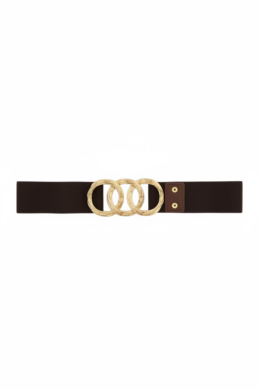 Womens Wide Waist Vintage Elastic Belt