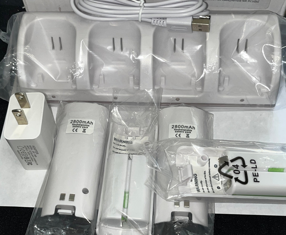 4-in-1 Nintendo Wii & Wii U Charging Dock Station