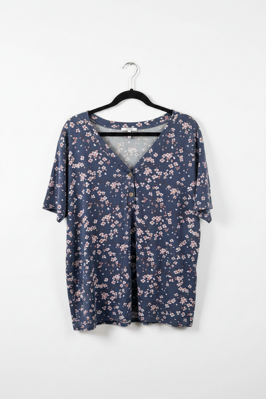 Floral Blue Tunic