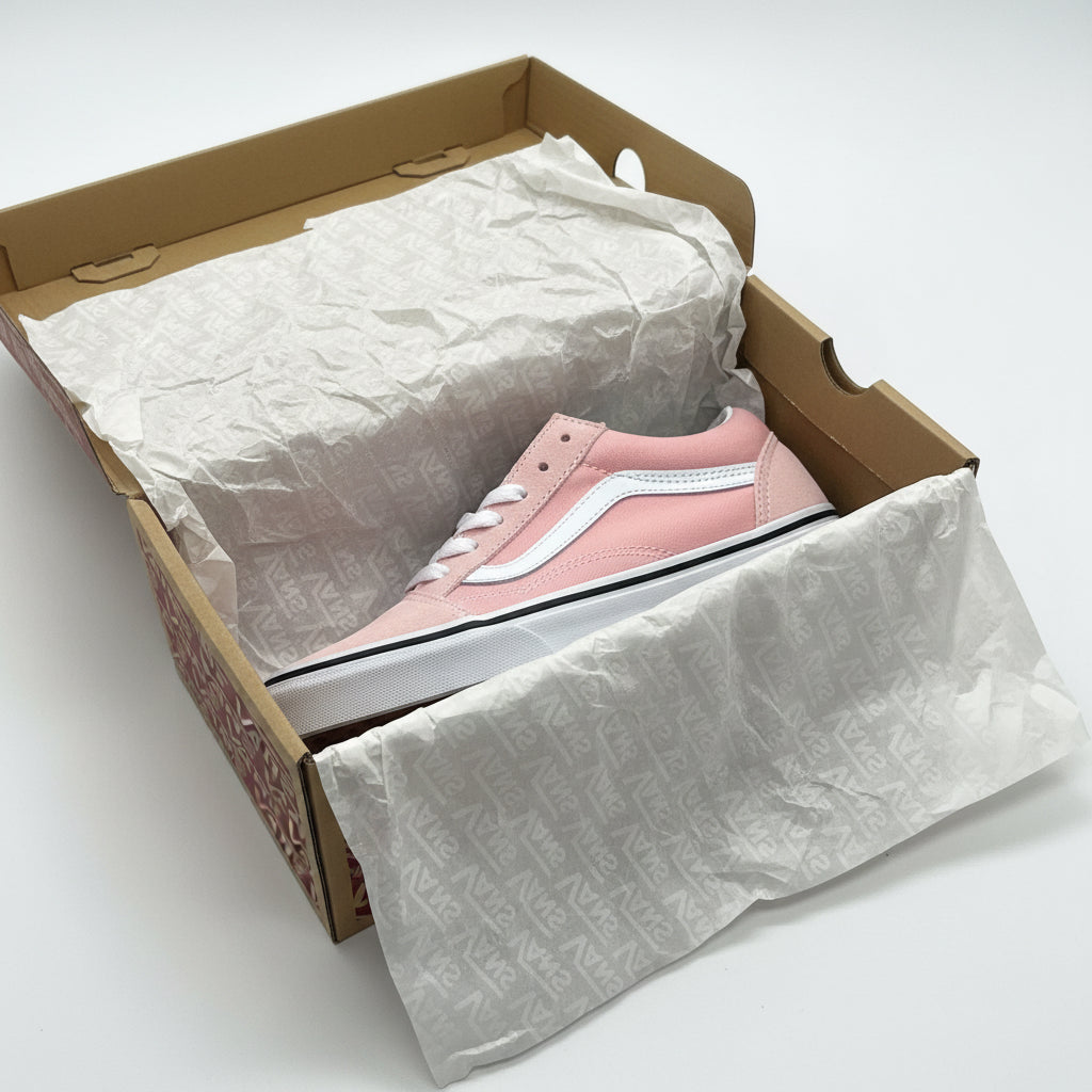 Vans Old Skool Powder Pink/ True White - Juniors, Kids sizes