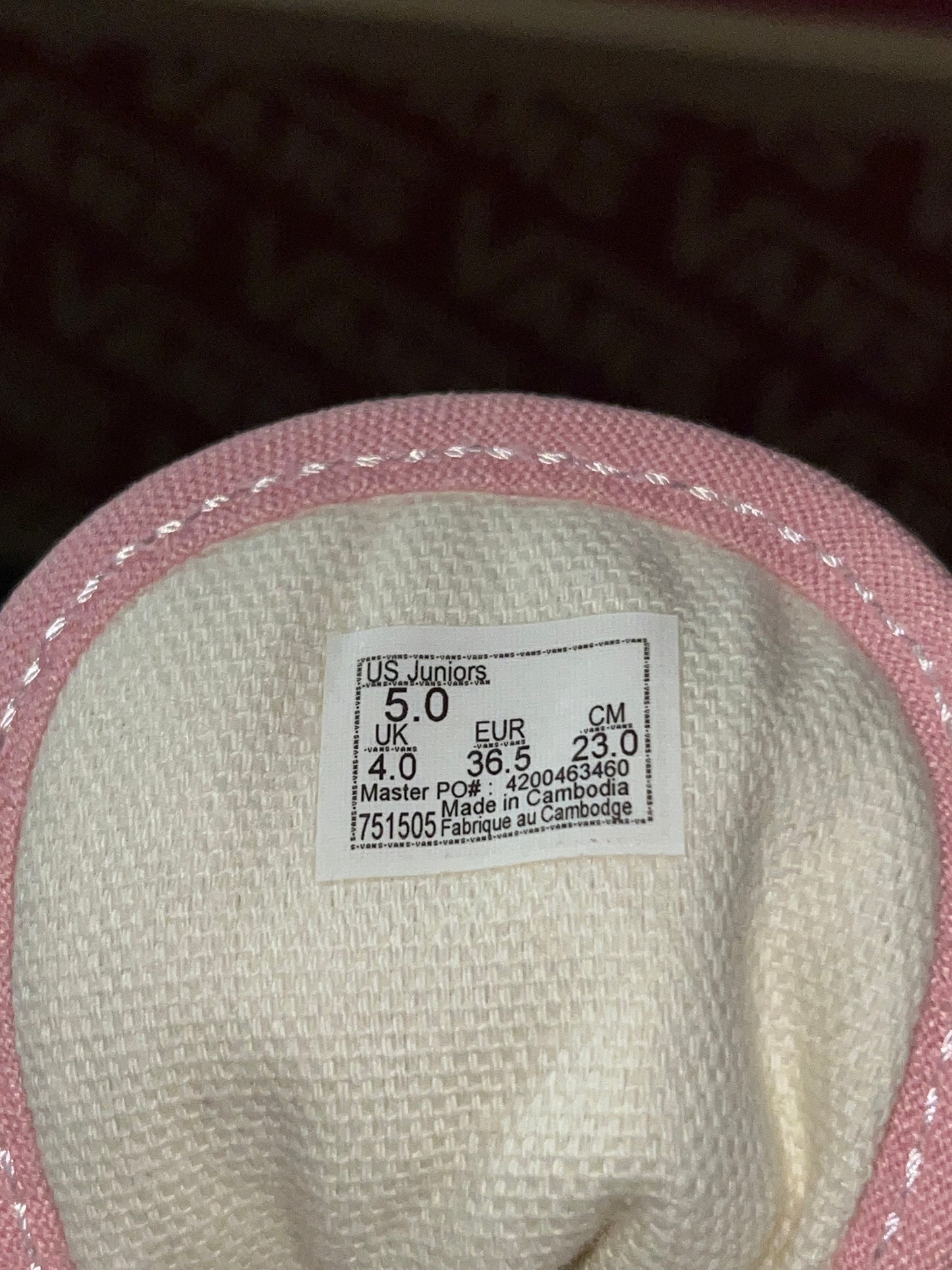 Vans Old Skool Powder Pink/ True White - Juniors, Kids sizes