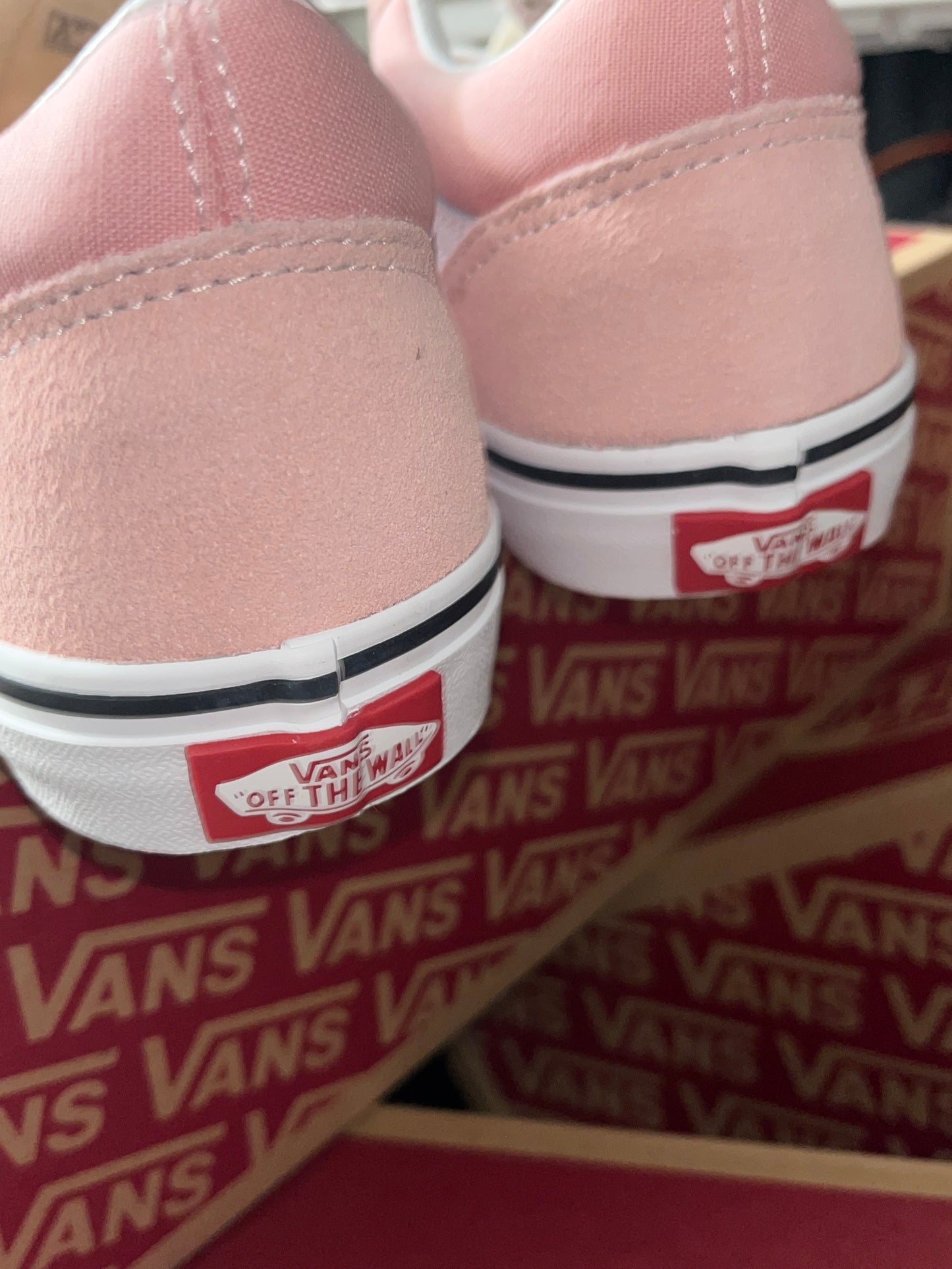 Vans Old Skool Powder Pink/ True White - Juniors, Kids sizes