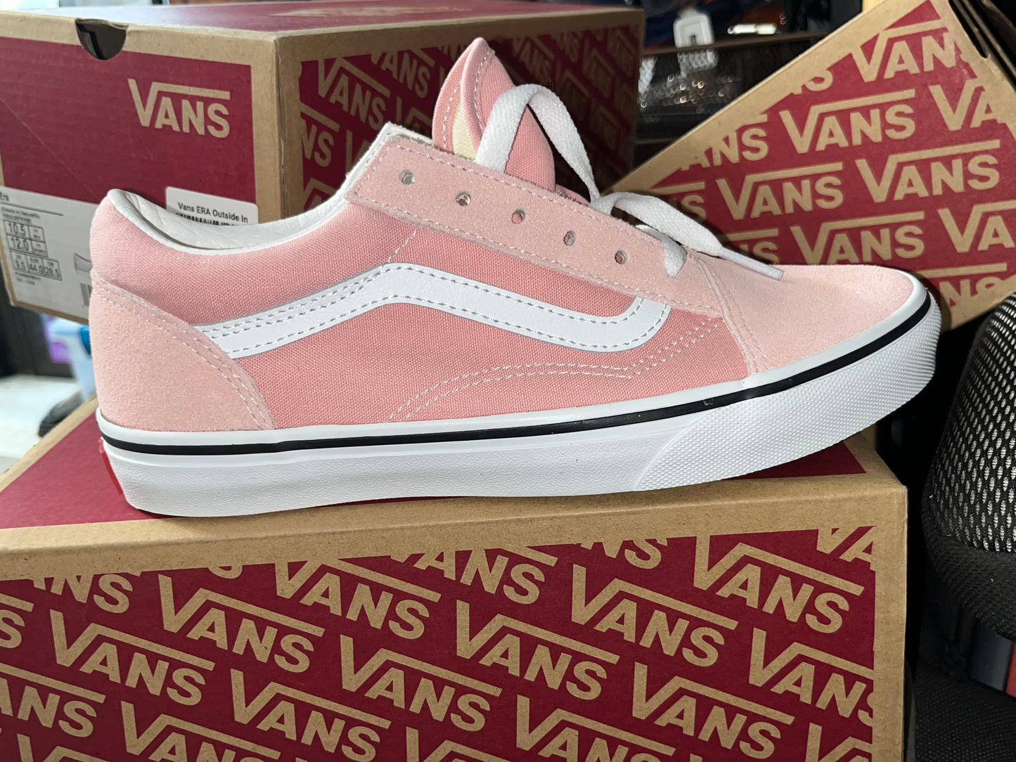 Vans Old Skool Powder Pink/ True White - Juniors, Kids sizes